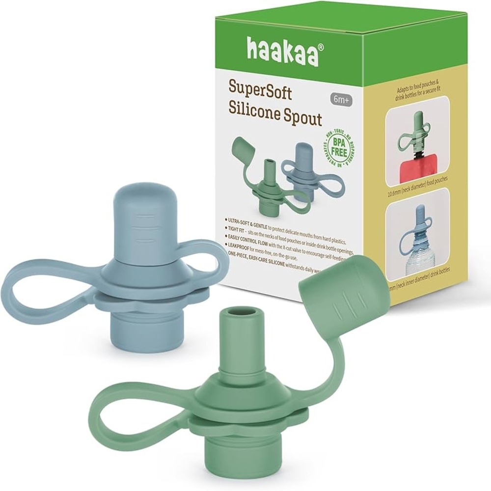 haakaa Multi-Functional Silicone Spout,Pouch Topper No Spill